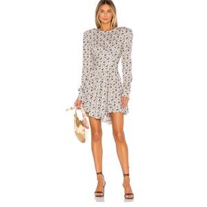 NWT Petersyn Revolve Serene Mini Shoulderpad Floral Cottage Beacon Dress XS